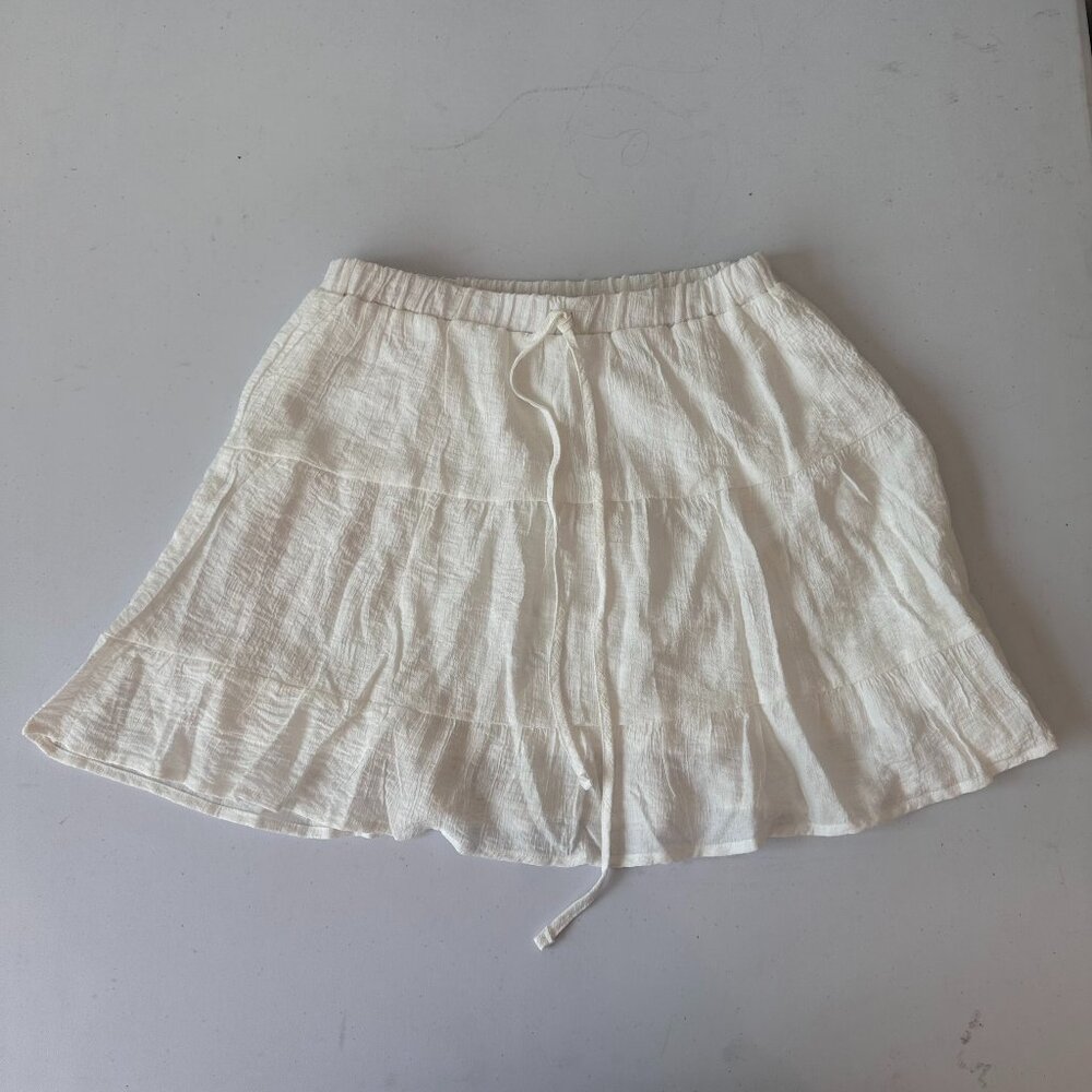 White Flowy Skirt